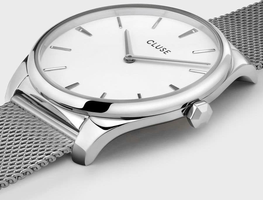 Cluse - Orologio Féroce Mesh White, Silver Colour in Orologi da polso Alba Gioielli - Casoria, commercioVirtuoso.it