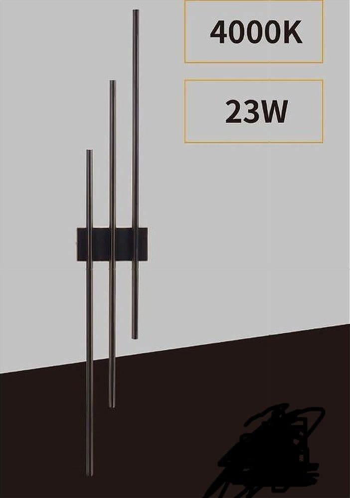 APPLIQUE DA MURO LED 23W MODERNA 3 LINEE VERTICALI NERO LUCE CALDA NATURALE AQ13 in Applique Trade Shop italia - Napoli, commercioVirtuoso.it
