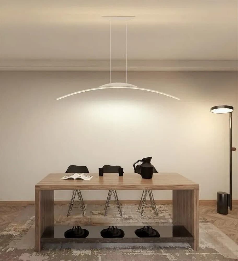 LAMPADARIO DA SOFFITTO A SOSPENSIONE LED 16W CURVATO LUCE 3000K 6500K 4000K B68-B in Lampade a sospensione Trade Shop italia - Napoli, commercioVirtuoso.it