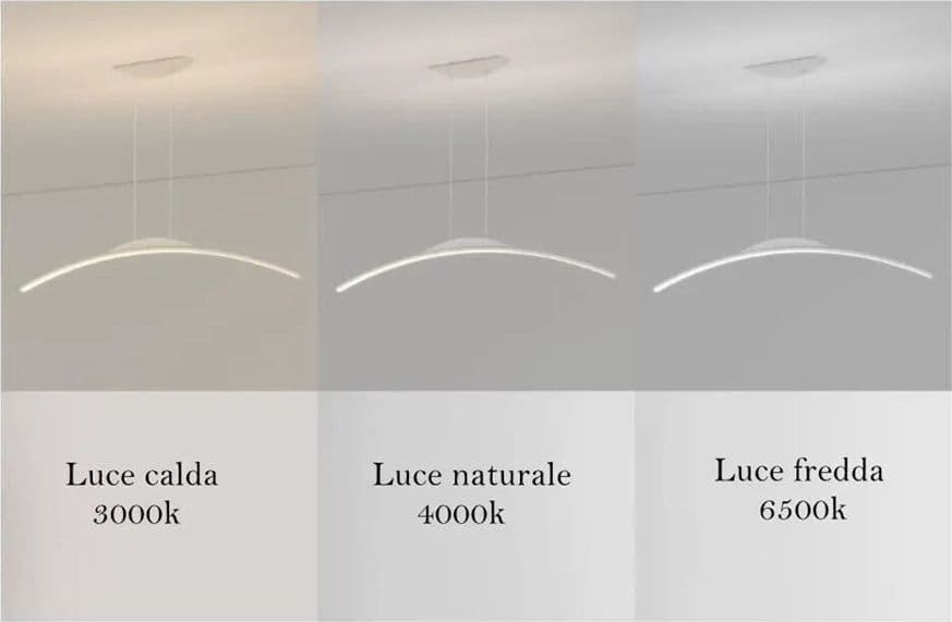 LAMPADARIO DA SOFFITTO A SOSPENSIONE LED 16W CURVATO LUCE 3000K 6500K 4000K B68-B in Lampade a sospensione Trade Shop italia - Napoli, commercioVirtuoso.it