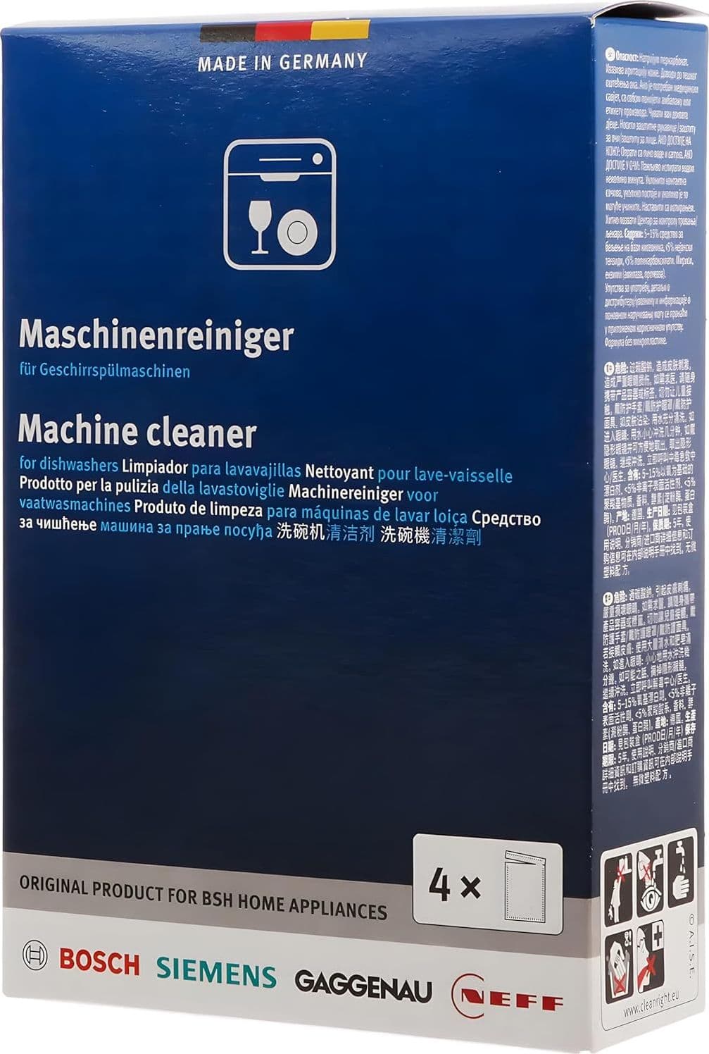 Detergente per lavastoviglie Bosch in bustine 4x45g r 00312477 in prodotto EuroStore07 - Alatri, commercioVirtuoso.it