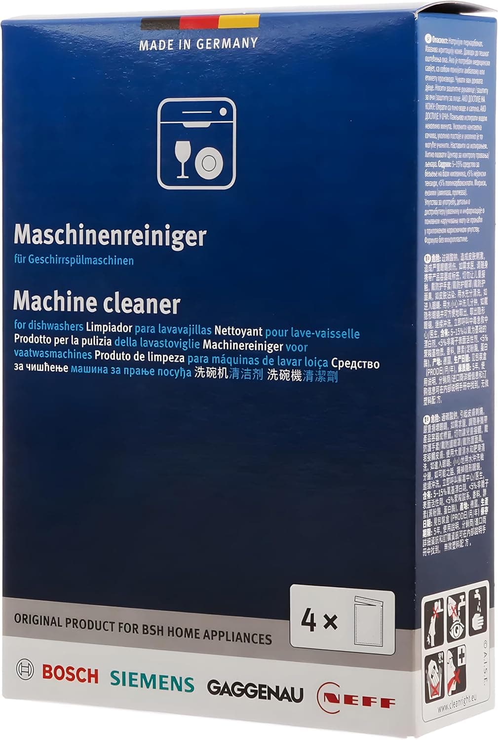 Detergente per lavastoviglie Bosch in bustine 4x45g r 00312477 in prodotto EuroStore07 - Alatri, commercioVirtuoso.it