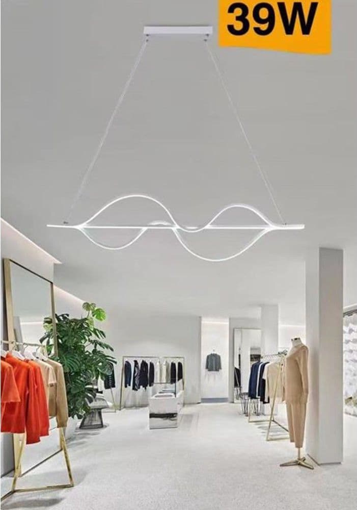 LAMPADARIO LED A SOSPENSIONE 39 WATT MODERNO ONDE LUCE 6500K 4000K 3000K B64-B in Lampade a sospensione Trade Shop italia - Napoli, commercioVirtuoso.it