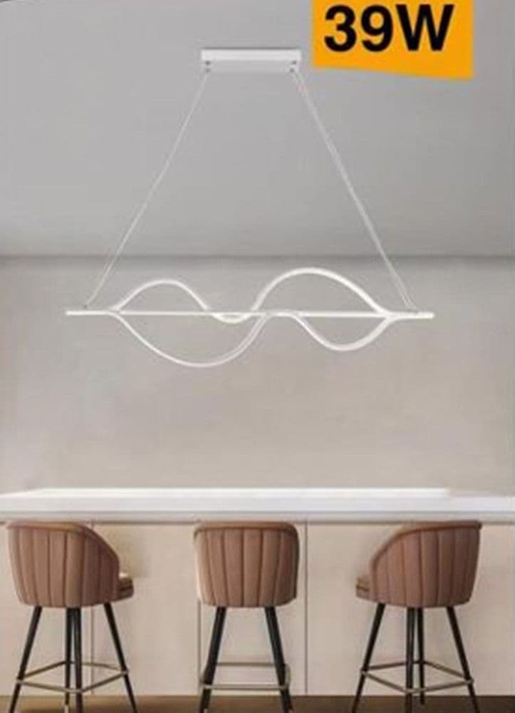 LAMPADARIO LED A SOSPENSIONE 39 WATT MODERNO ONDE LUCE 6500K 4000K 3000K B64-B in Lampade a sospensione Trade Shop italia - Napoli, commercioVirtuoso.it