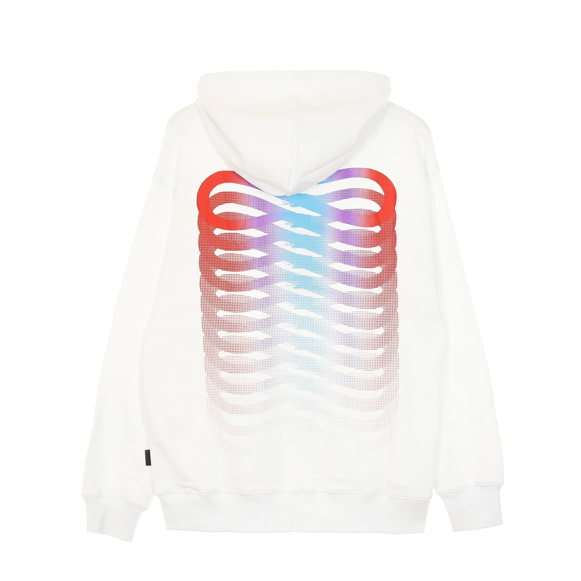 PROPAGANDA Felpa Leggera Cappuccio Zip Uomo Ribs Gradient Zip Hoodie White da uomo in Felpe con cappuccio Drestige - Casamassima, commercioVirtuoso.it