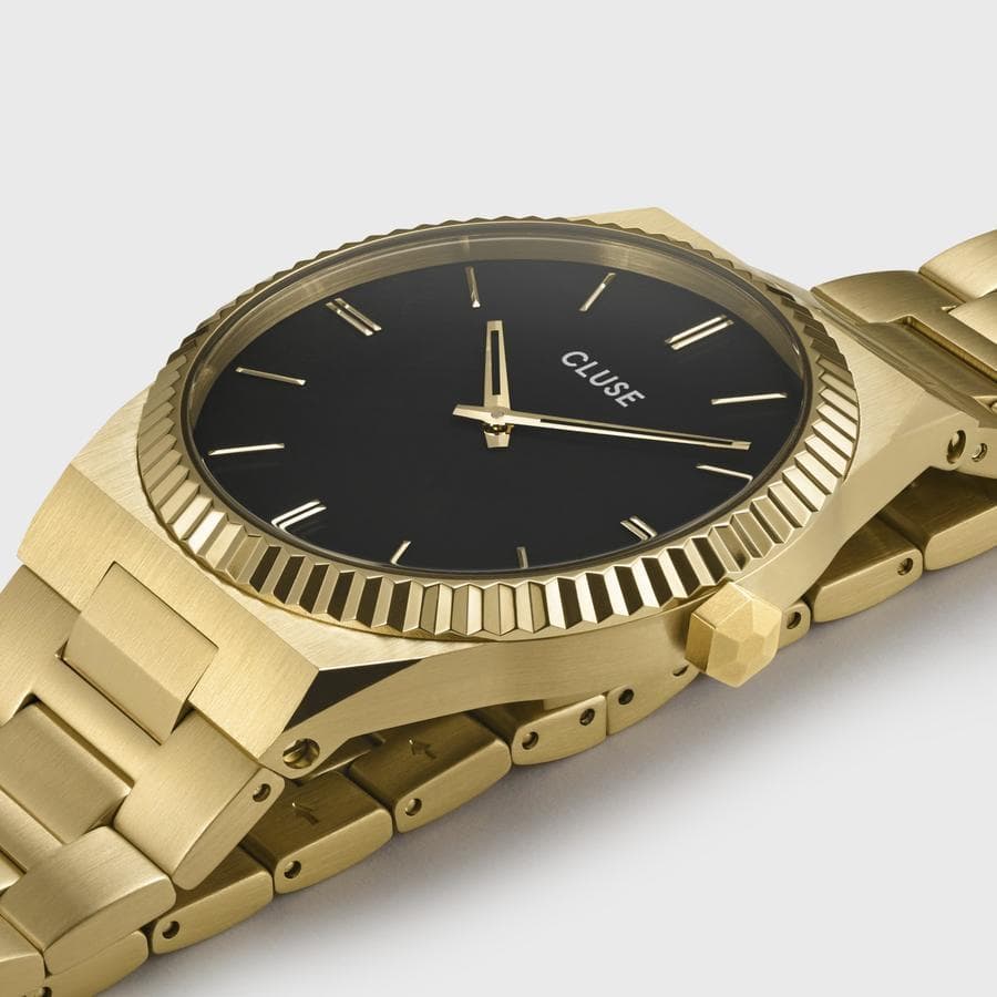 Cluse - Orologio Vigoureux Steel Black, Gold Colour in Orologi da polso Alba Gioielli - Casoria, commercioVirtuoso.it