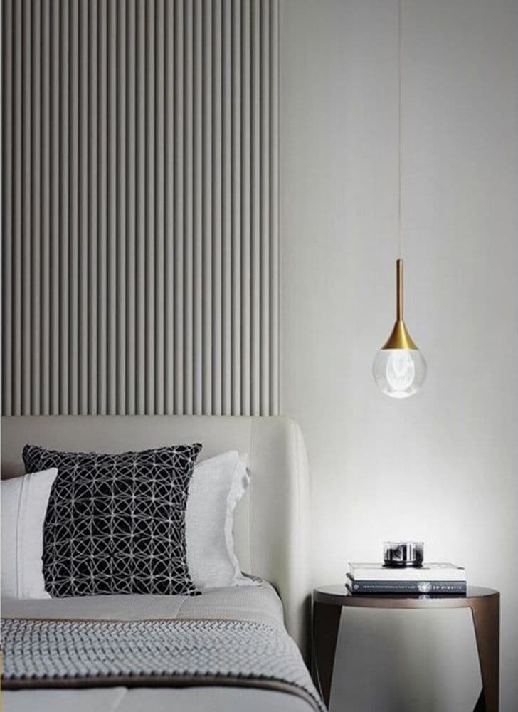 LAMPADARIO MODERNO LED 5W GLOBO LAMPADA DORATA PENDENTE LUCE 3000K 4000K 6500K LP-41 in Lampade a sospensione Trade Shop italia - Napoli, commercioVirtuoso.it