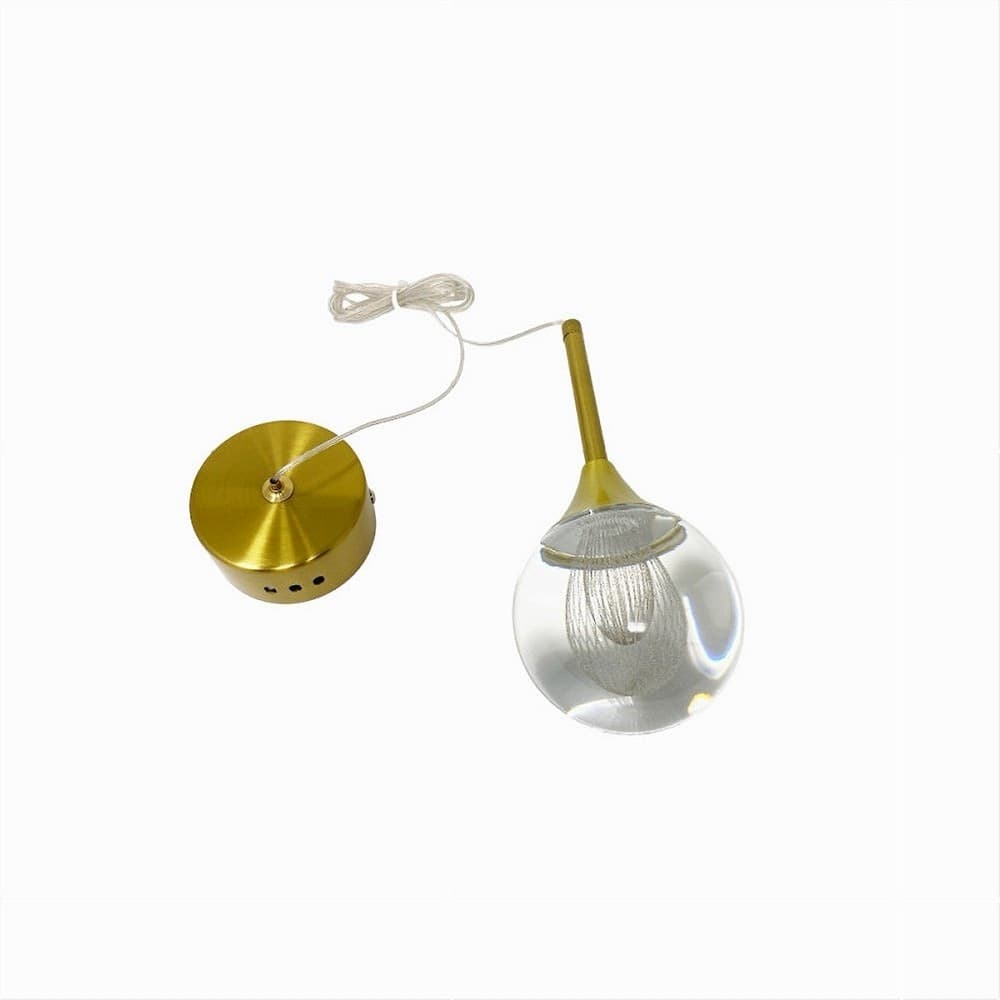 LAMPADARIO MODERNO LED 5W GLOBO LAMPADA DORATA PENDENTE LUCE 3000K 4000K 6500K LP-41 in Lampade a sospensione Trade Shop italia - Napoli, commercioVirtuoso.it
