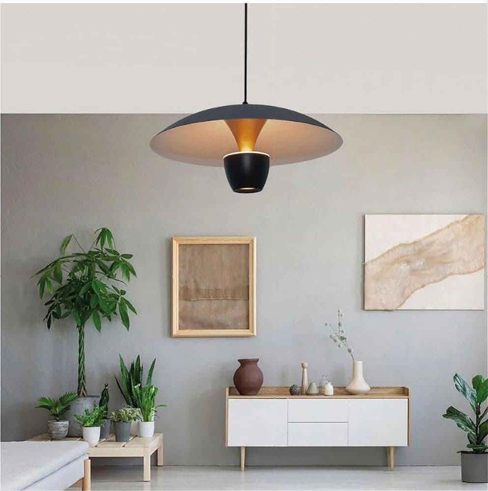 LAMPADARIO LED A SOSPENSIONE MODERNO 11W 880LM BIANCO NERO LUCE CALDA IP20 LP-64 in Lampade a sospensione Trade Shop italia - Napoli, commercioVirtuoso.it