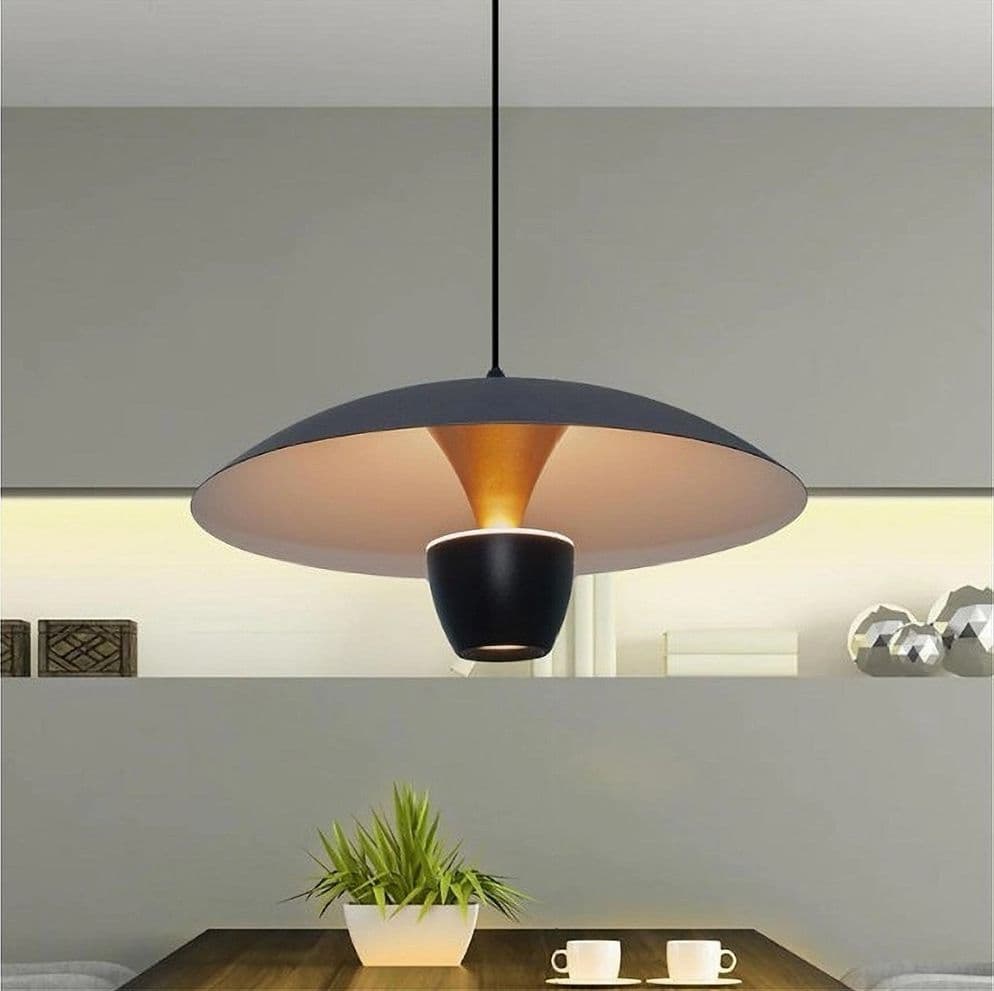 LAMPADARIO LED A SOSPENSIONE MODERNO 11W 880LM BIANCO NERO LUCE CALDA IP20 LP-64 in Lampade a sospensione Trade Shop italia - Napoli, commercioVirtuoso.it