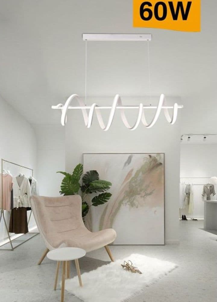 LAMPADARIO MODERNO PENDENTE 60 W BARRA LUCE 3000K 4000K 6000K DOPPIO LED A68-B in Lampade a sospensione Trade Shop italia - Napoli, commercioVirtuoso.it
