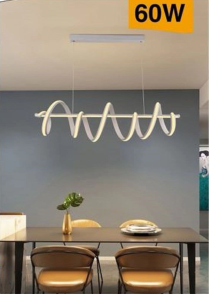 LAMPADARIO MODERNO PENDENTE 60 W BARRA LUCE 3000K 4000K 6000K DOPPIO LED A68-B in Lampade a sospensione Trade Shop italia - Napoli, commercioVirtuoso.it