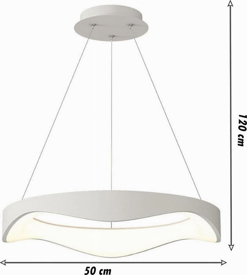 LAMPADARIO A SOSPENSIONE LED ONDA 38W ULTRA MODERNA 3 COLORAZIONI DI LUCE A67-3C in Lampade a sospensione Trade Shop italia - Napoli, commercioVirtuoso.it