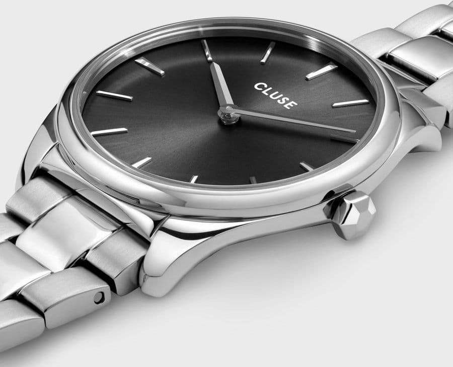 Cluse - Orologio Féroce Petite Steel Dark Grey, Silver Colour in Orologi da polso Alba Gioielli - Casoria, commercioVirtuoso.it