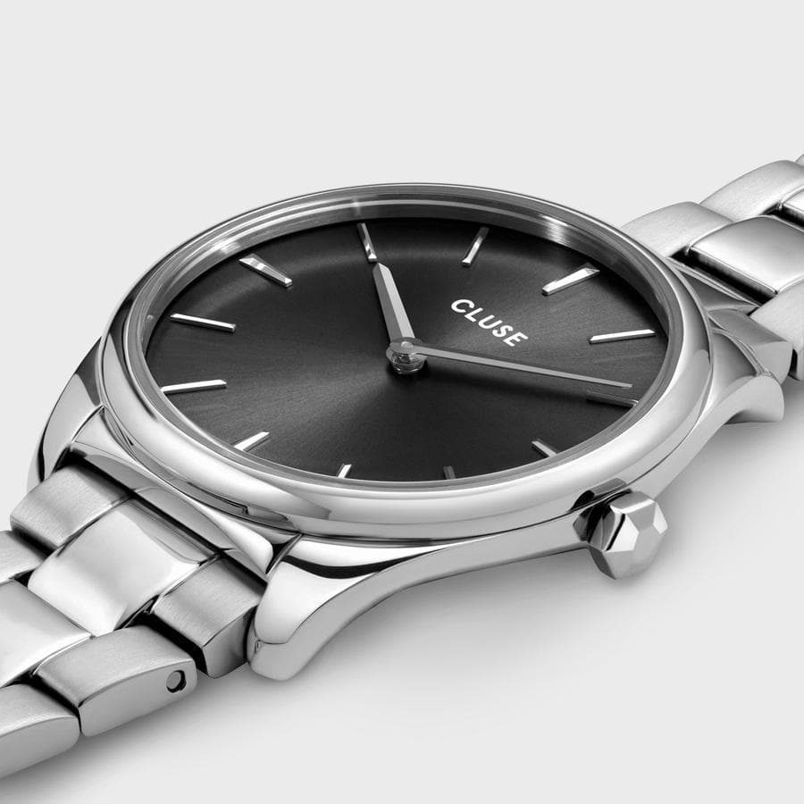 Cluse - Orologio Féroce Petite Steel Dark Grey, Silver Colour in Orologi da polso Alba Gioielli - Casoria, commercioVirtuoso.it