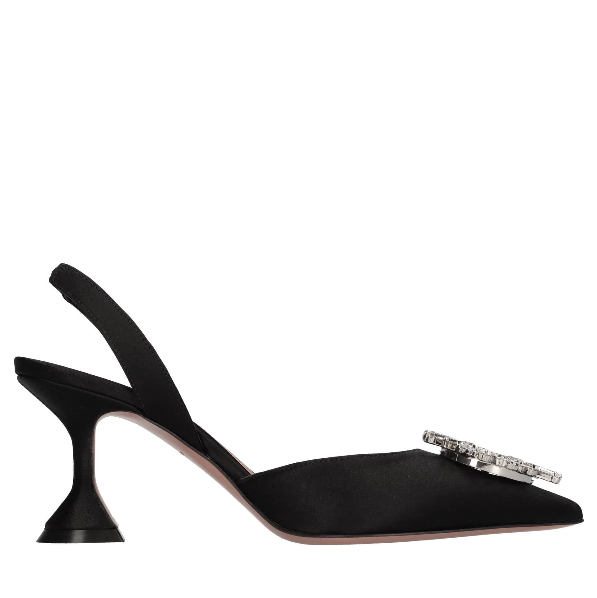 Amina Muaddi Scarpe con Tacco Nero da donna in Scarpe col tacco Drestige - Casamassima, commercioVirtuoso.it