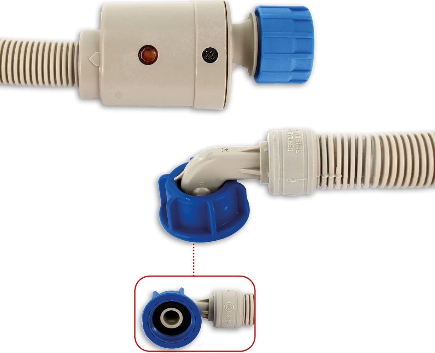 TUBO CARICO LAVATRICE LAVASTOVIGLIE CM 350 CON ACQUASTOP NO ALLAGAMENTO LV 609 in prodotto EuroStore07 - Alatri, commercioVirtuoso.it