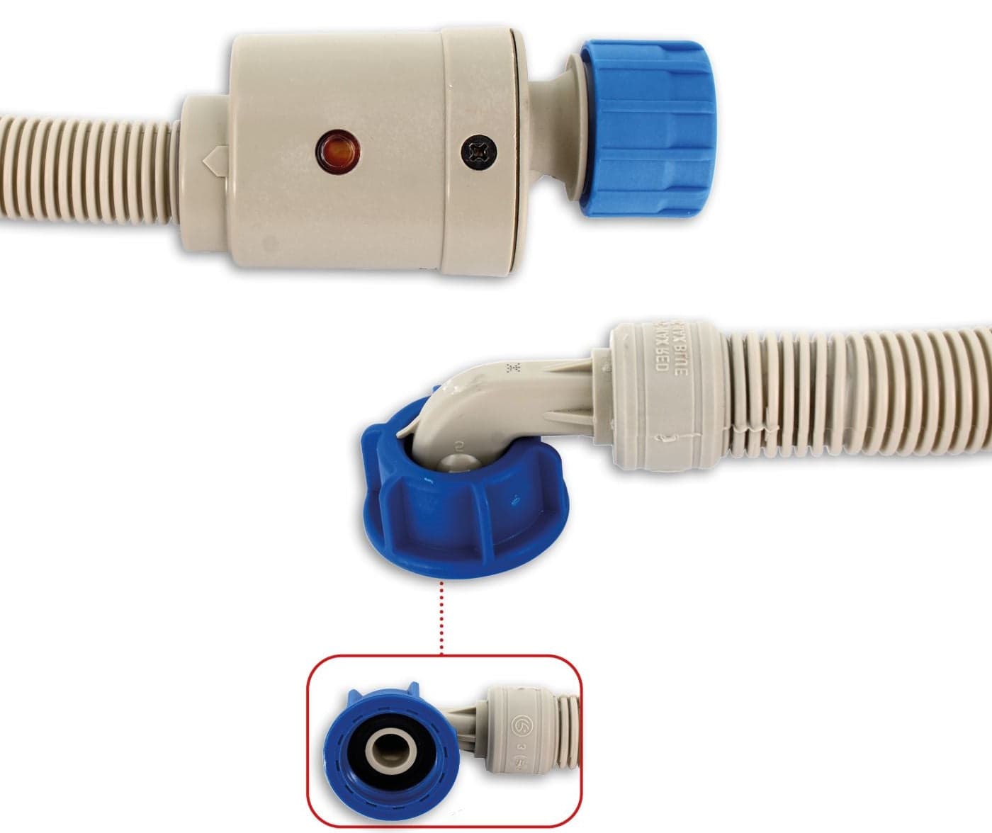 TUBO CARICO LAVATRICE LAVASTOVIGLIE CM 350 CON ACQUASTOP NO ALLAGAMENTO LV 609 in prodotto EuroStore07 - Alatri, commercioVirtuoso.it