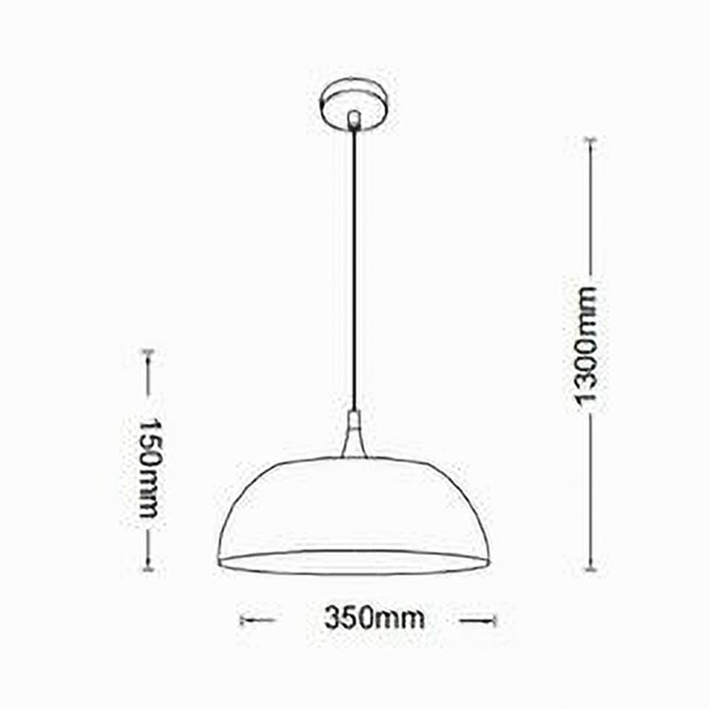 LAMPADARIO A SOSPENSIONE SOFFITTO E27 FERRO PARALUME MODERNO ELEGANTE CUPOLA B90 in Lampade a sospensione Trade Shop italia - Napoli, commercioVirtuoso.it