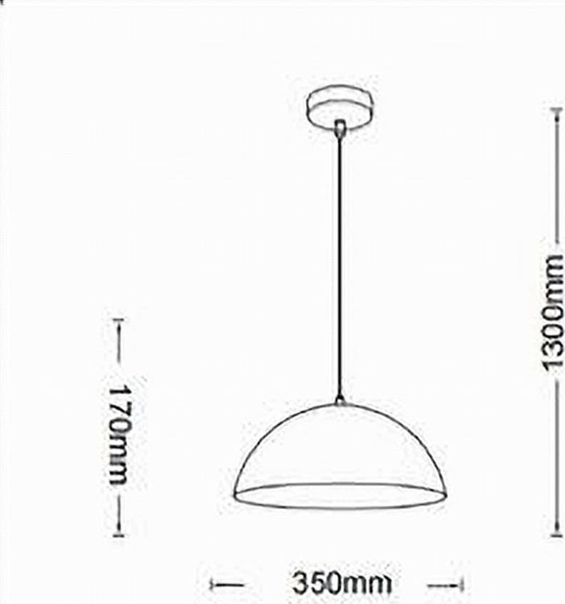 LAMPADARIO A SOSPENSIONE SOFFITTO E27 PARALUME CUPOLA IN FERRO ELEGANTE IP20 B92 in Lampade a sospensione Trade Shop italia - Napoli, commercioVirtuoso.it