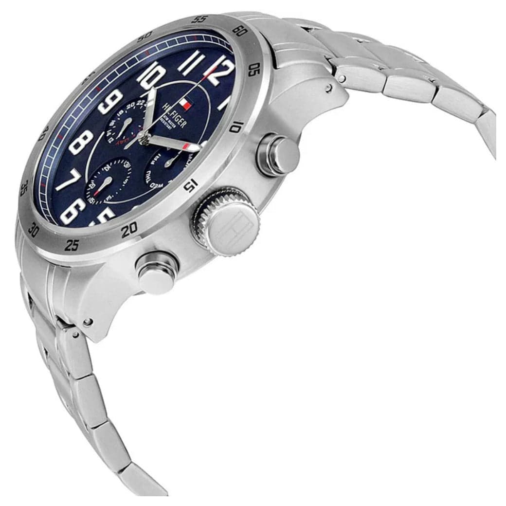 Tommy Hilfiger Orologio Analogico Multifunzione al Quarzo da Uomo con Cinturino in Acciaio Inossidabile Argentato - 1791053 in Orologi da polso Dupers Club - Campo di Giove, commercioVirtuoso.it