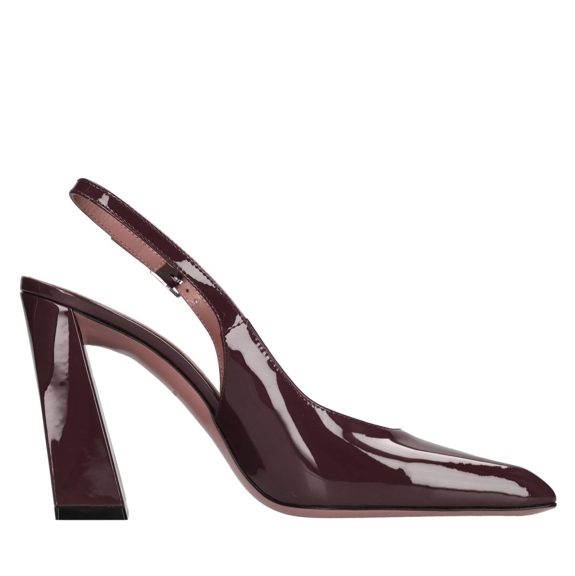 Amina Muaddi Scarpe con Tacco Bordeaux da donna in Scarpe col tacco Drestige - Casamassima, commercioVirtuoso.it