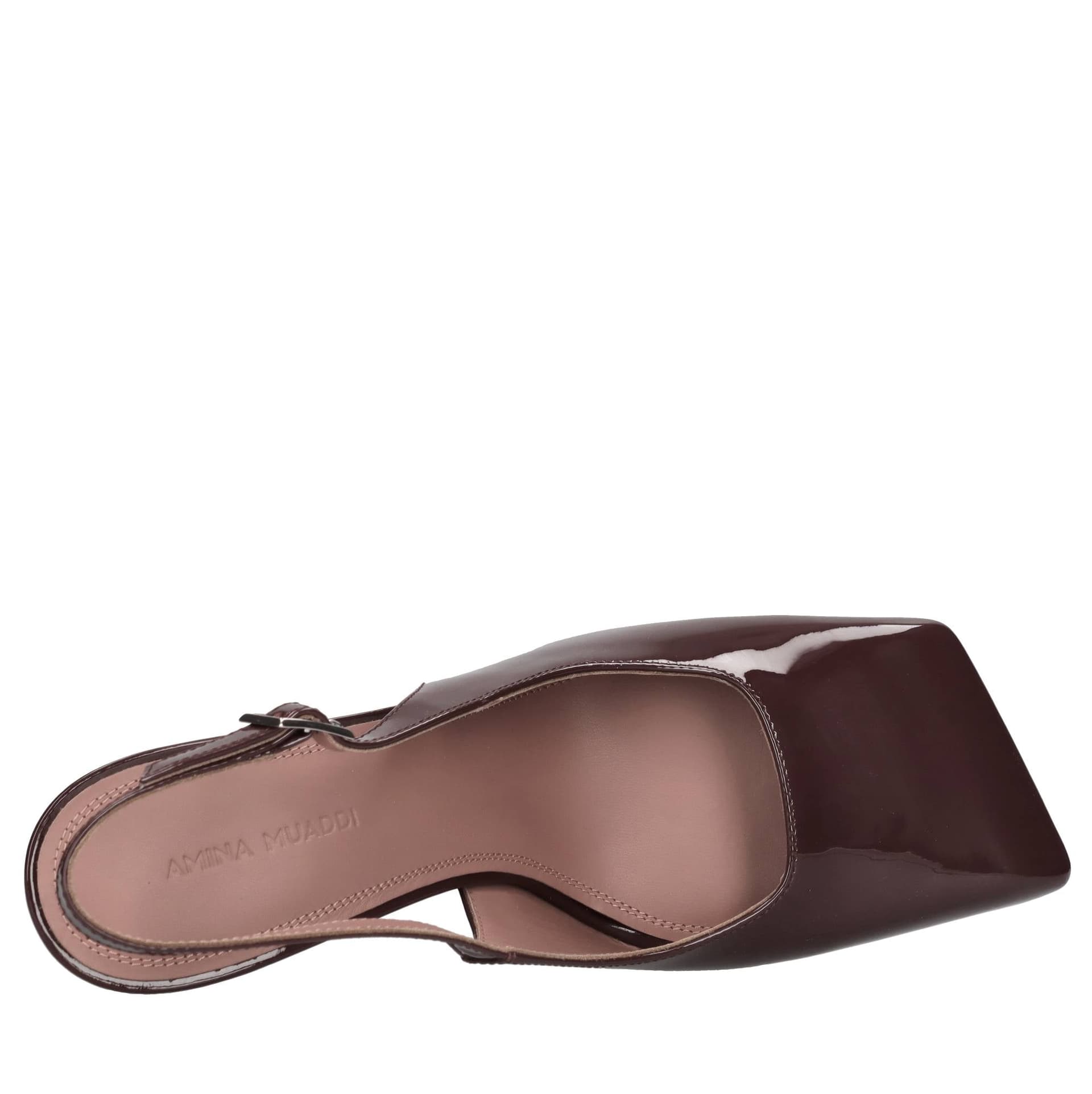 Amina Muaddi Scarpe con Tacco Bordeaux da donna in Scarpe col tacco Drestige - Casamassima, commercioVirtuoso.it
