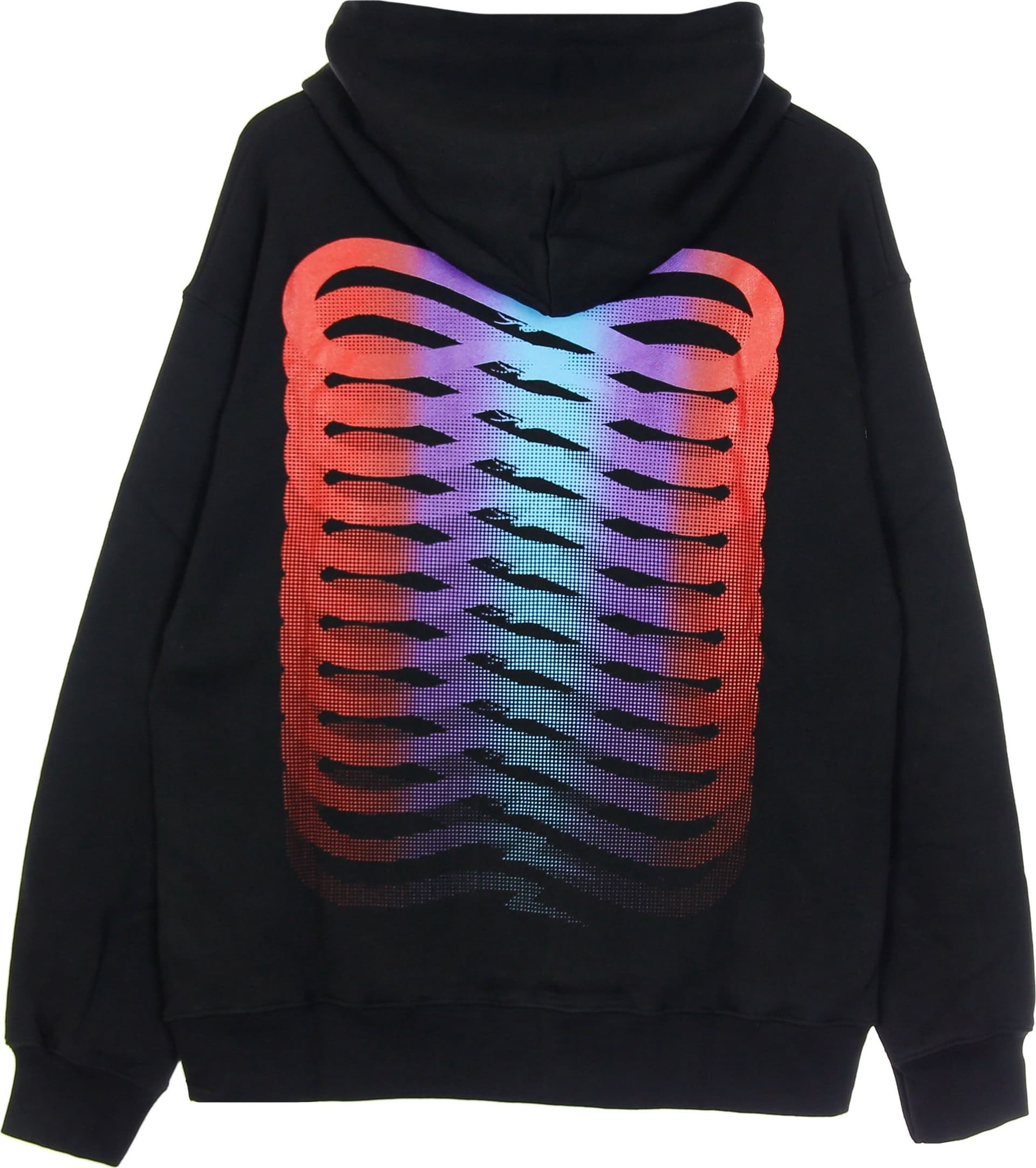 PROPAGANDA Felpa Leggera Cappuccio Zip Uomo Ribs Gradient Zip Hoodie Black da uomo in Felpe con cappuccio Drestige - Casamassima, commercioVirtuoso.it
