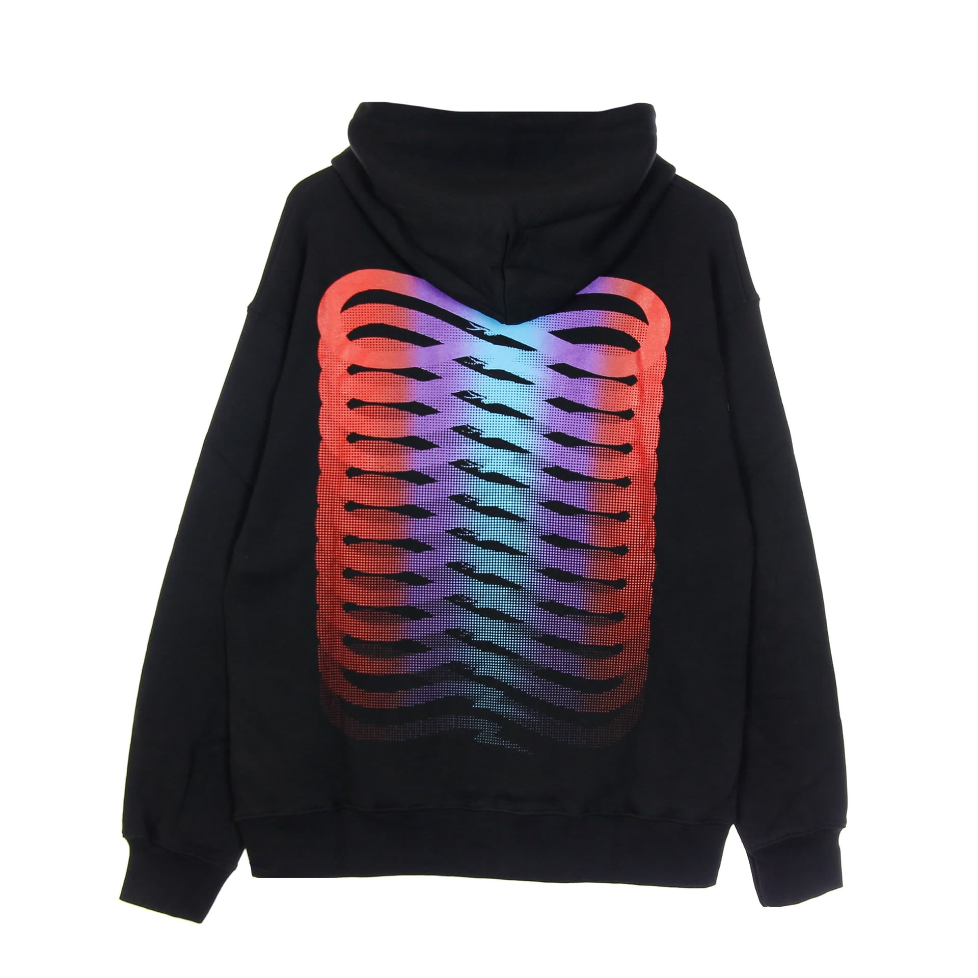PROPAGANDA Felpa Leggera Cappuccio Zip Uomo Ribs Gradient Zip Hoodie Black da uomo in Felpe con cappuccio Drestige - Casamassima, commercioVirtuoso.it