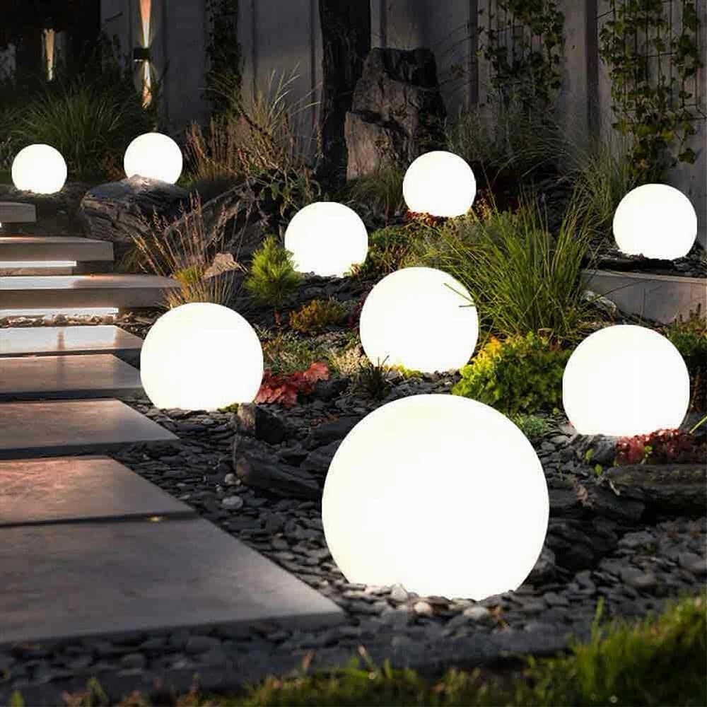 LAMPADA SFERA TERRA ESTERNO ILLUMINAZIONE GIARDINO LUCE PALLA E27 40 CM ES50-400 in Luci per sentieri Trade Shop italia - Napoli, commercioVirtuoso.it