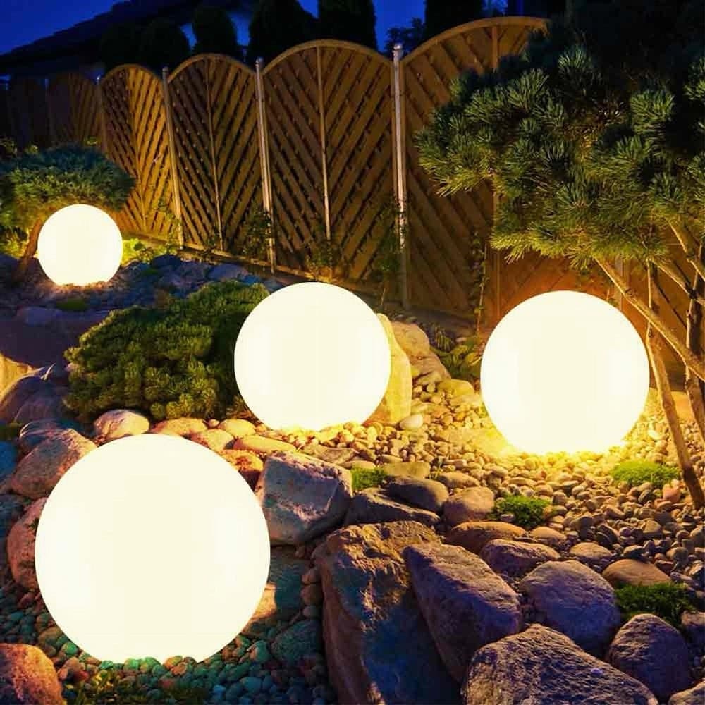 LAMPADA SFERA TERRA ESTERNO ILLUMINAZIONE GIARDINO LUCE PALLA E27 40 CM ES50-400 in Luci per sentieri Trade Shop italia - Napoli, commercioVirtuoso.it