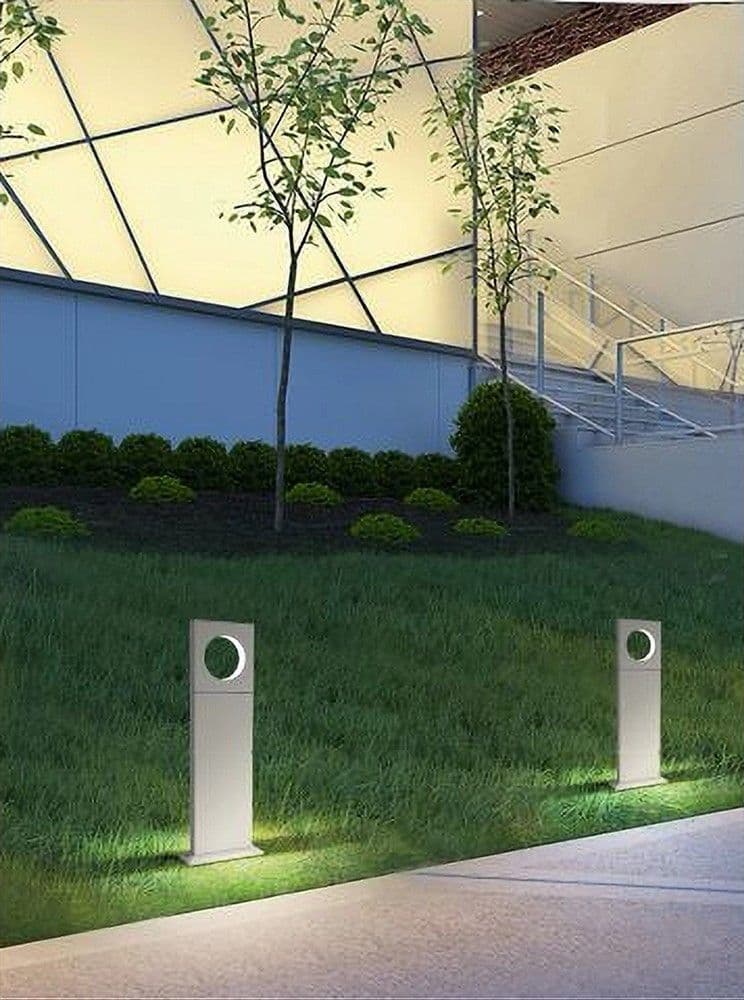 LAMPADA PALO DA GIARDINO LED CERCHIO 50CM 12W BIANCO LUCE 4000K 6500K 3000K ES60 in Luci per sentieri Trade Shop italia - Napoli, commercioVirtuoso.it