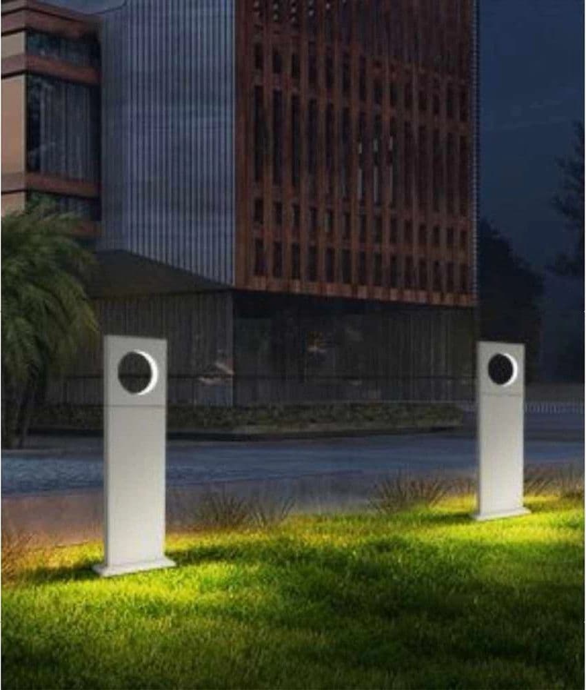 LAMPADA PALO DA GIARDINO LED CERCHIO 50CM 12W BIANCO LUCE 4000K 6500K 3000K ES60 in Luci per sentieri Trade Shop italia - Napoli, commercioVirtuoso.it