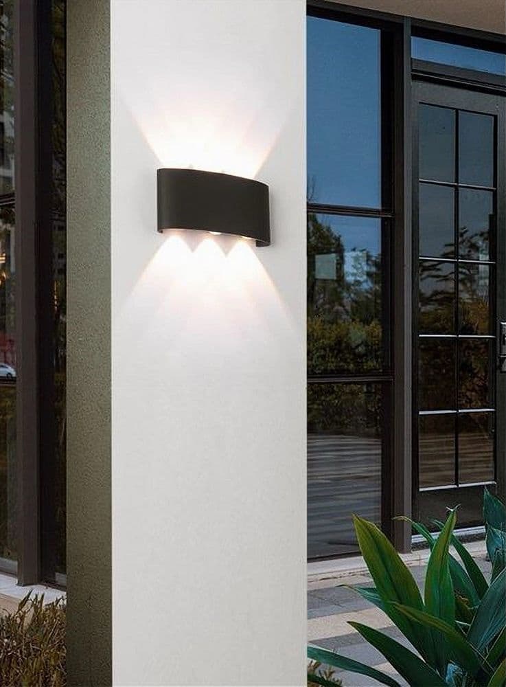 APPLIQUE 16 W UP&DOWN LAMPADA MURO NERO ESTERNO LUCE 6500K 4000K 3000K IP65 ES68 in Lampade da parete Trade Shop italia - Napoli, commercioVirtuoso.it
