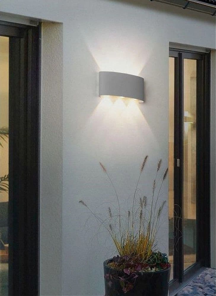 APPLIQUE 16W UP&DOWN LAMPADA MURO GRIGIO ESTERNO IP65 LUCE 4000K 3000K 6500K ES68 in Lampade da parete Trade Shop italia - Napoli, commercioVirtuoso.it