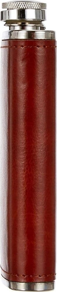 FIASCHETTA IN ACCIAIO INOX FODERATA IN PELLE IMBUTO INCLUSO PER LIQUORI WHISKY in Fiaschette Trade Shop italia - Napoli, commercioVirtuoso.it