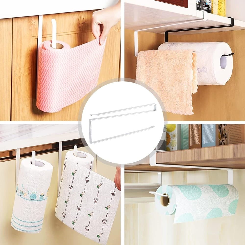 PORTAROTOLO 27CM SOTTOPENSILE SENZA FORARE PER CUCINA BAGNO PORTA ASCIUGAMANO in Porta carta da cucina Trade Shop italia - Napoli, commercioVirtuoso.it