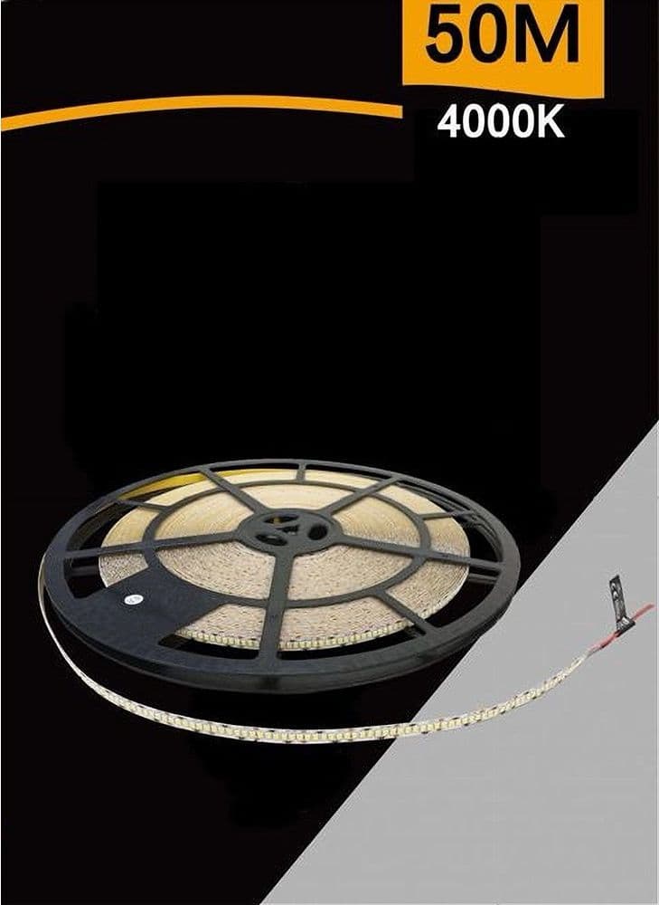 STRISCIA LED SMD 2835 BOBINA DA 50MT 24V IP20 LUCE 3000K 6500K 4000K 50M-24V-240 in Nastri LED Trade Shop italia - Napoli, commercioVirtuoso.it