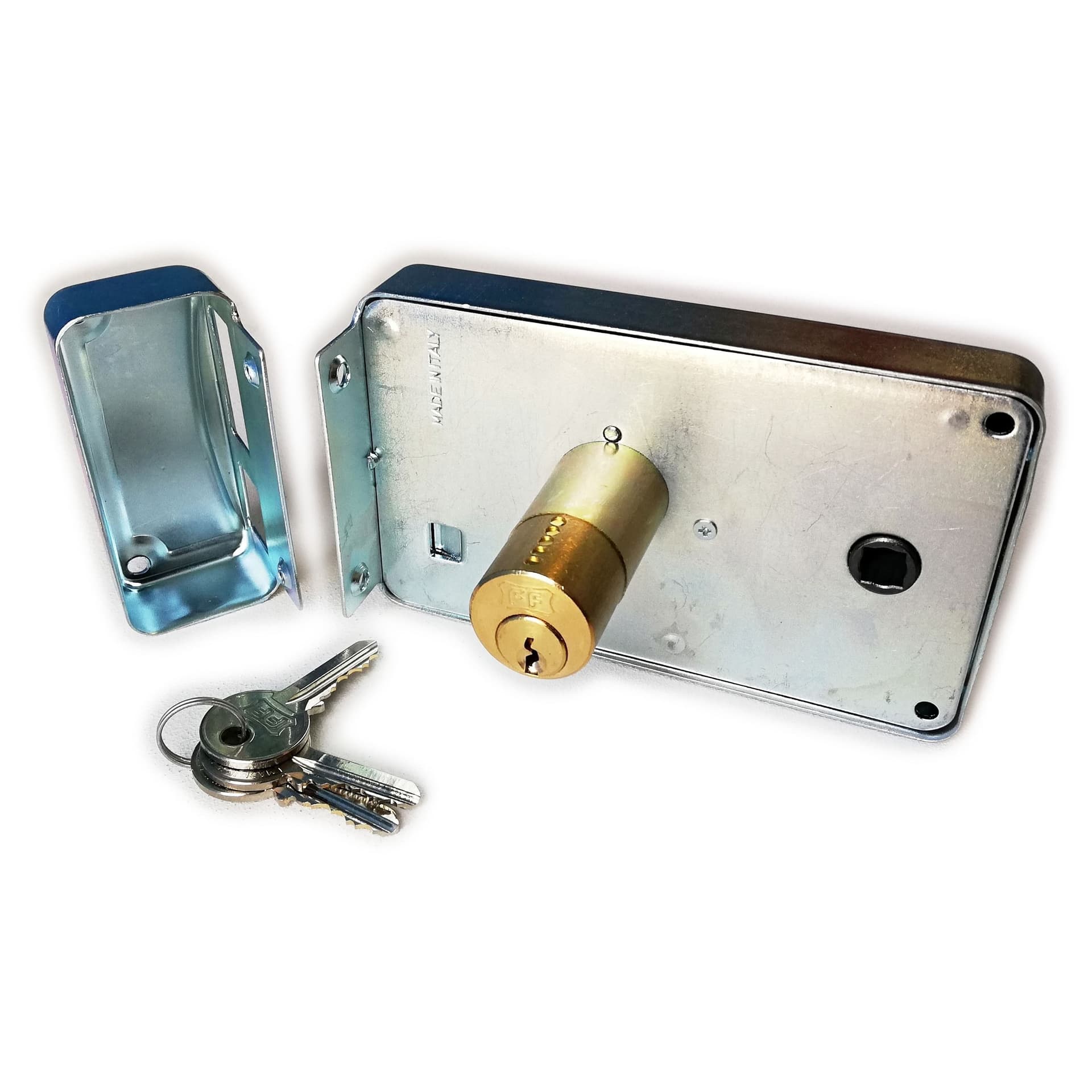 Facchinetti serratura zincata 60mm a spingere destra per portoncino da applicare in Serrature a incastro Aloiserw.com - Altomonte, commercioVirtuoso.it