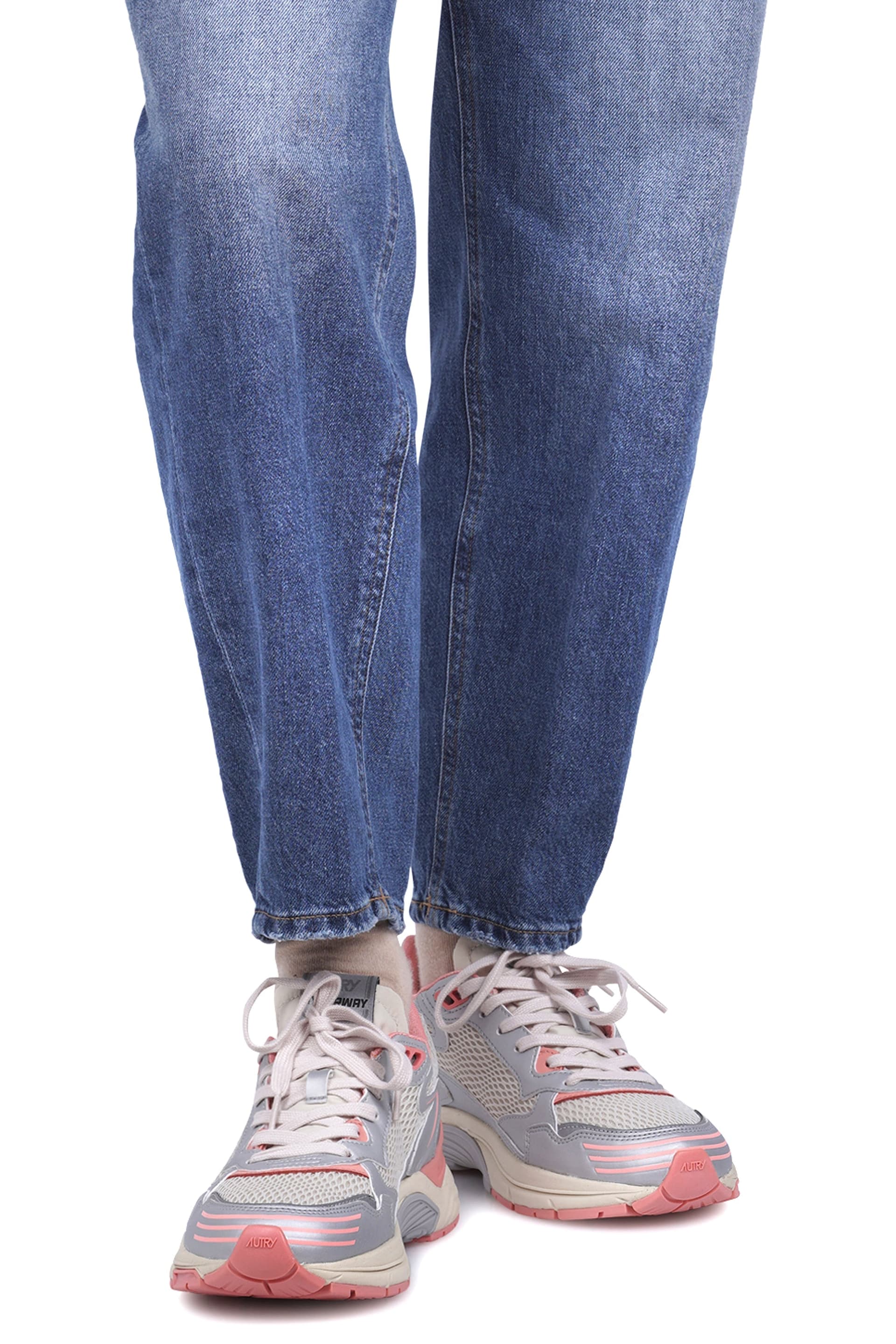 AUTRY Autry - Sneakers - 470544 - Argento/Pesca da donna in Sneaker casual Drestige - Casamassima, commercioVirtuoso.it
