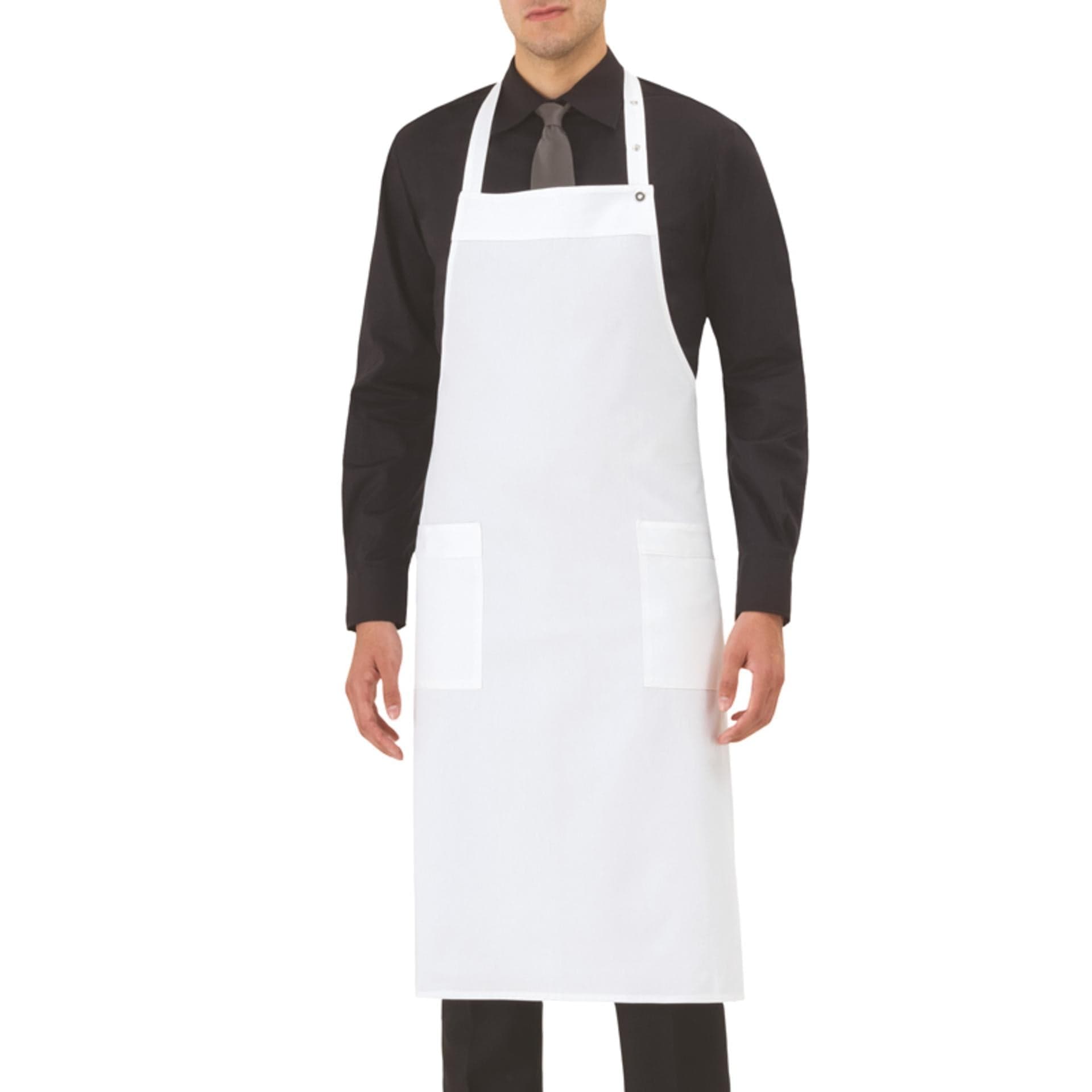 Grembiule San Pietroburgo Bianco Grembiule Cuoco Taglie Forti Misura 100x100 in Grembiuli da chef Dresswork - Como, commercioVirtuoso.it
