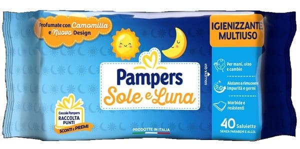 Pampers wipes sole&luna 40pz in Salviette detergenti Clubfarma - Melilli, commercioVirtuoso.it