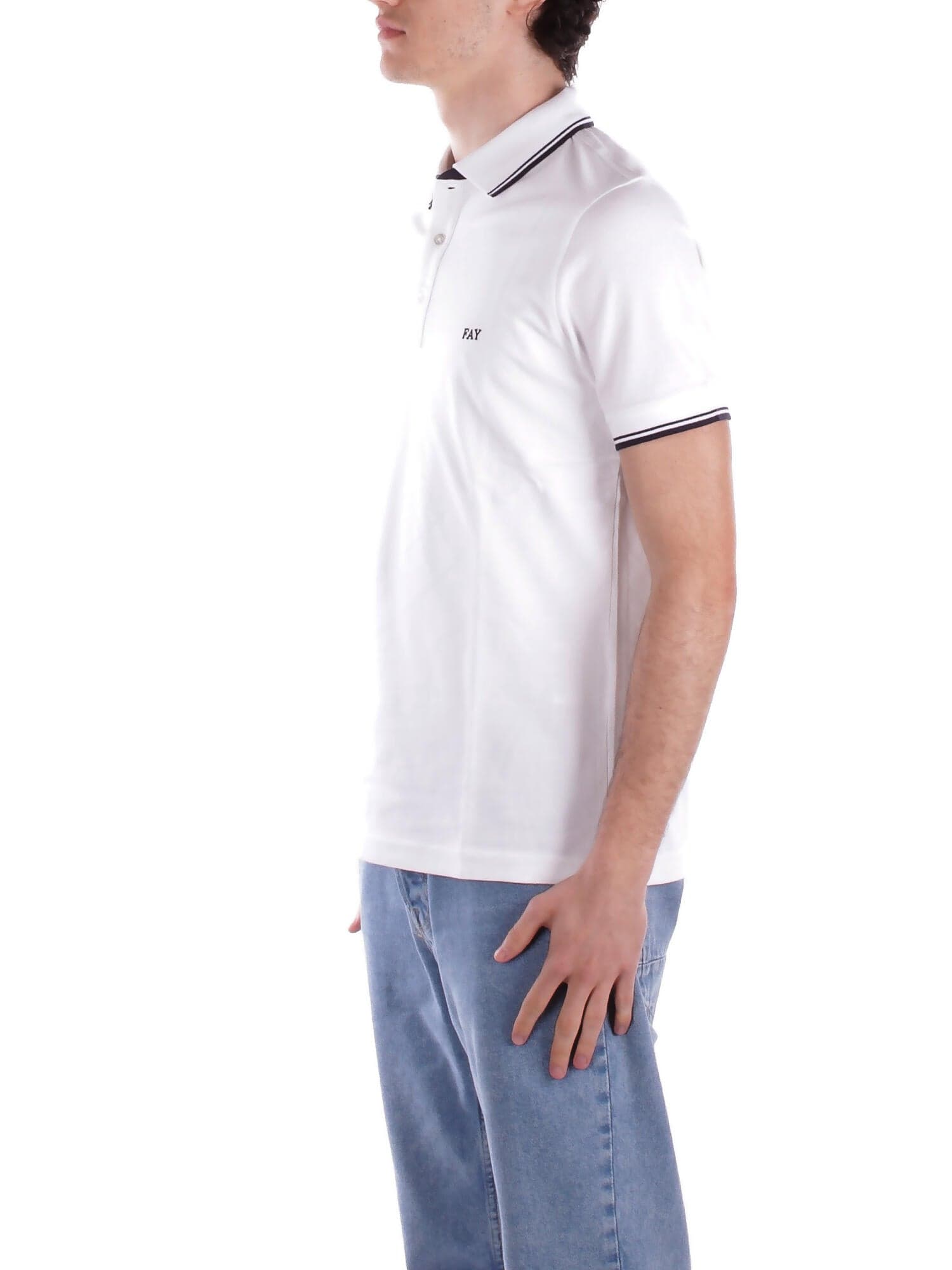 Fay T-shirt e Polo Bianco da uomo in Polo Drestige - Casamassima, commercioVirtuoso.it