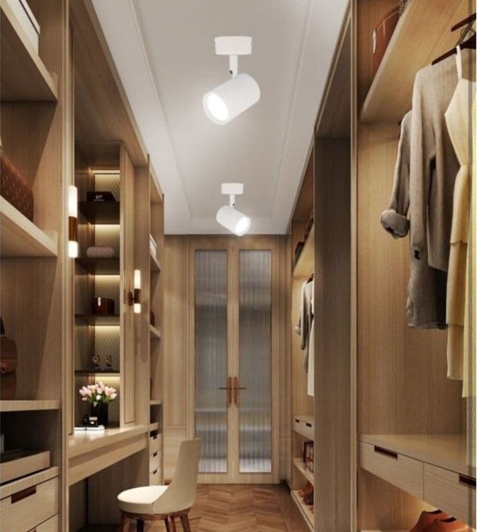 PORTA FARETTO PROIETTORE ORIENTABILE DA SOFFITTO PARETE A CILINDRO GU10 P28-GU10 in Faretti da soffitto Trade Shop italia - Napoli, commercioVirtuoso.it