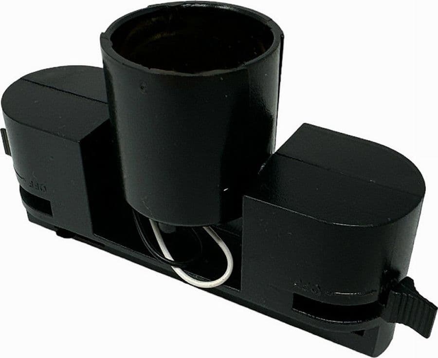 PORTALAMPADA PER BINARIO MONOFASE CONNETTORE LAMPADINE E27 ADATTATORE PISTA-E27 in Faretti da soffitto Trade Shop italia - Napoli, commercioVirtuoso.it