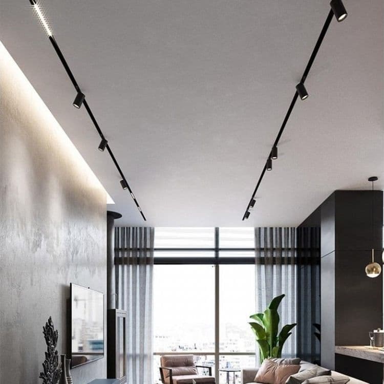 FARETTO LED 14W NERO MAGNETICO PER BINARIO MONOFASE 48V LUCE 3000K 4000K COB-14W in Faretti da soffitto Trade Shop italia - Napoli, commercioVirtuoso.it