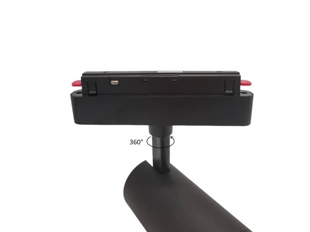 FARETTO LED 24W NERO MAGNETICO PER BINARIO MONOFASE 48V LUCE 4000K 3000K COB-24W in Faretti da soffitto Trade Shop italia - Napoli, commercioVirtuoso.it