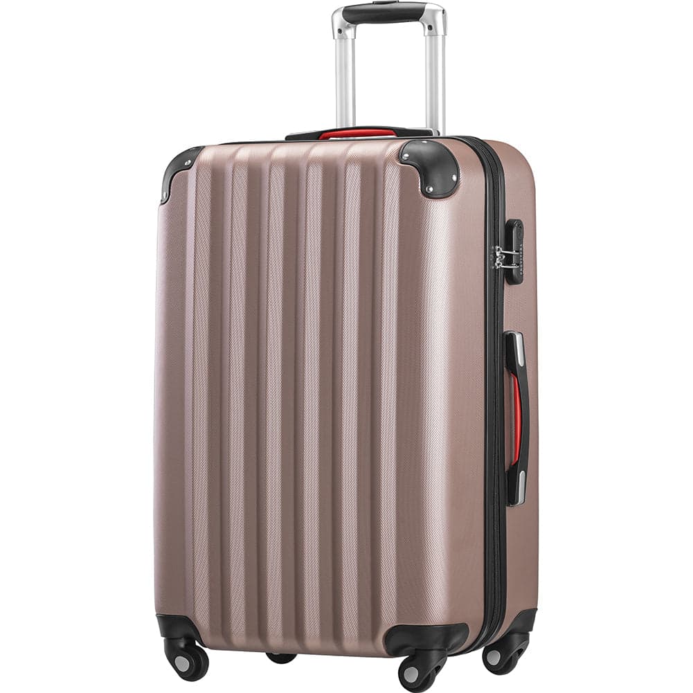 Set 3+1 Valigie Rigide Abs Trolley Easy Roll con Beauty Case e Lucchetto Rosa in Set di valigie Danyx - Casoria, commercioVirtuoso.it