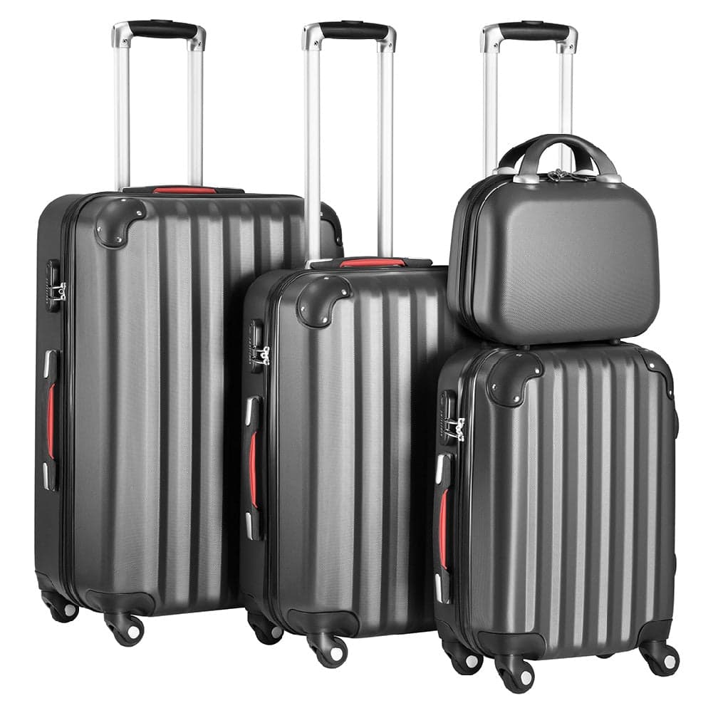 Set 3+1 Valigie Rigide Abs Trolley Easy Roll con Beauty Case e Lucchetto Grigio in Set di valigie Danyx - Casoria, commercioVirtuoso.it