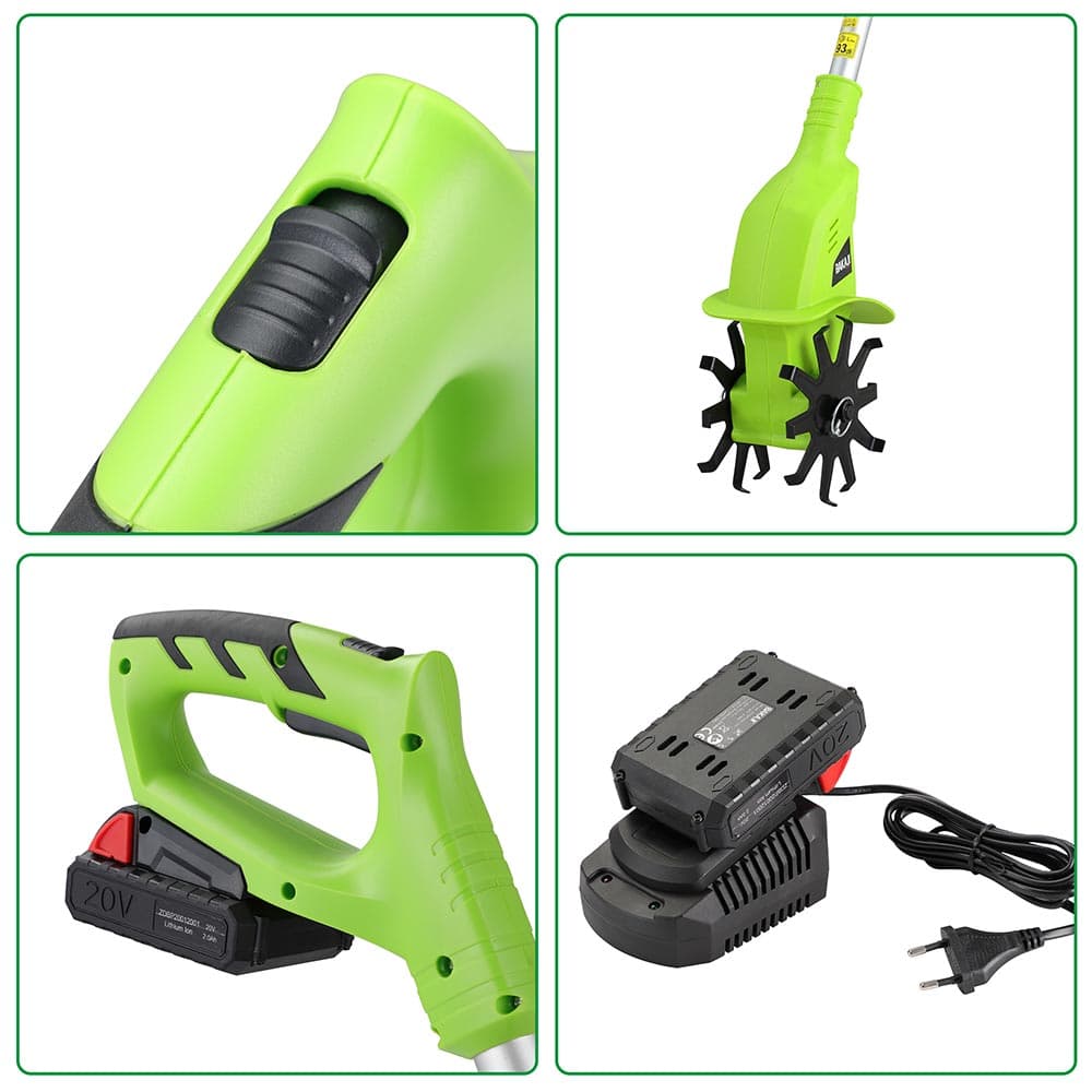 Motozappa Elettrozappa a Batteria Litio 20V 2000mah Zappatrice 17cm in Motozappe Danyx - Casoria, commercioVirtuoso.it